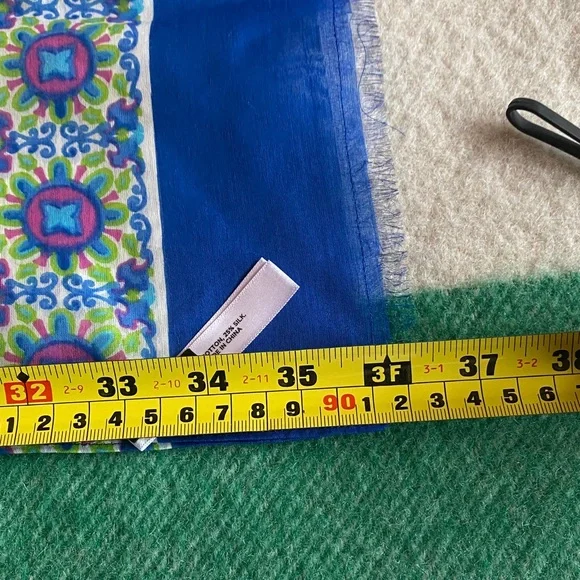 Talbots Multicolor Patterned Scarf - Picture 4 of 5